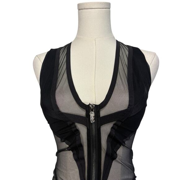 NWT Honey Birdette Lisbeth Black Dragon Bodysuit Womens Size Extra Small Thong - Picture 7 of 9